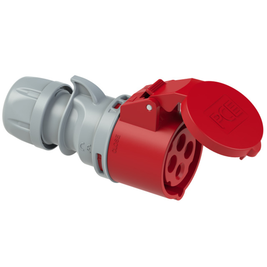 Picture of Ficha fêmea IP44 16A 3P+T 400V aperto p/ mola