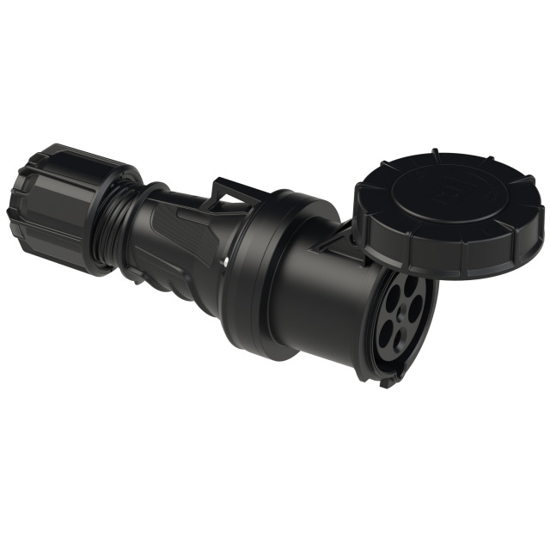 Picture of Ficha fêmea preta IP67 63A 3P+T+N 400V