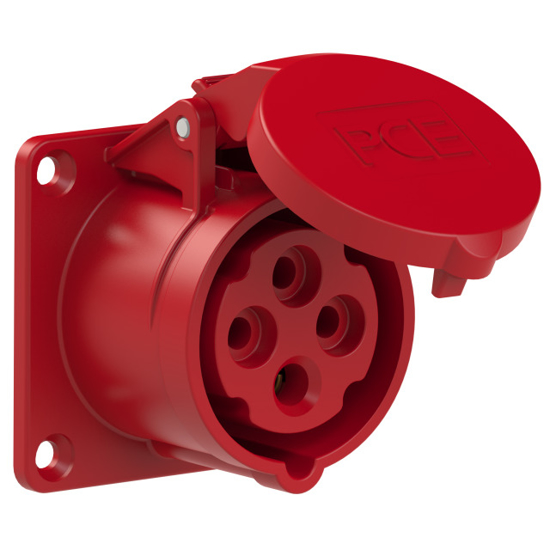 Picture of Tomada encastrar fêmea IP44 16A 3P+T 400V aperto p/ mola
