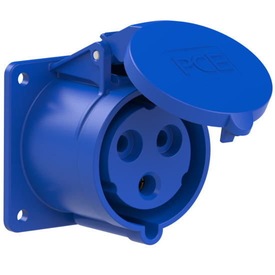 Picture of Tomada encastrar fêmea 75x75 IP44 32A 2P+T 230V