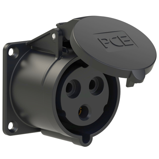 Picture of Tomada encastrar fêmea IP44 32A 2P+T 230V aperto p/ mola