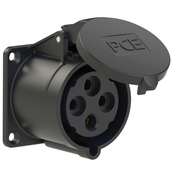 Picture of Tomada encastrar fêmea IP44 32A 3P+T 400V aperto p/ mola