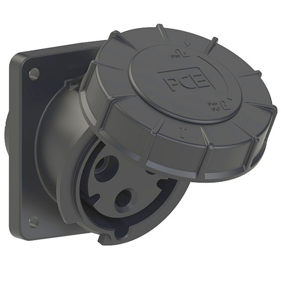 Picture of Tomada encastrar fêmea inclinada IP67 63A 2P+T 230V