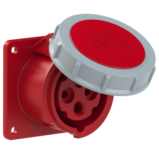 Picture of Tomada encastrar fêmea IP67 16A 3P+T 400V aperto p/ mola