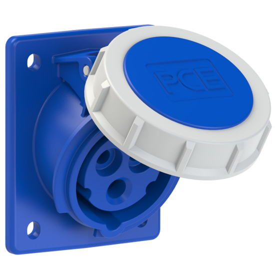 Picture of Tomada encastrar fêmea inclinada 87x70 IP67 16A 2P+T 230V