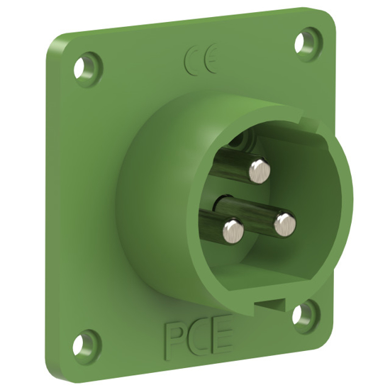 Picture of Tomada encastrar macho IP44 16A 2P+T 24/42V 400-500Hz 11h