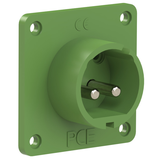 Picture of Tomada encastrar macho IP44 32A 2P 24/42V 400-500Hz 11h