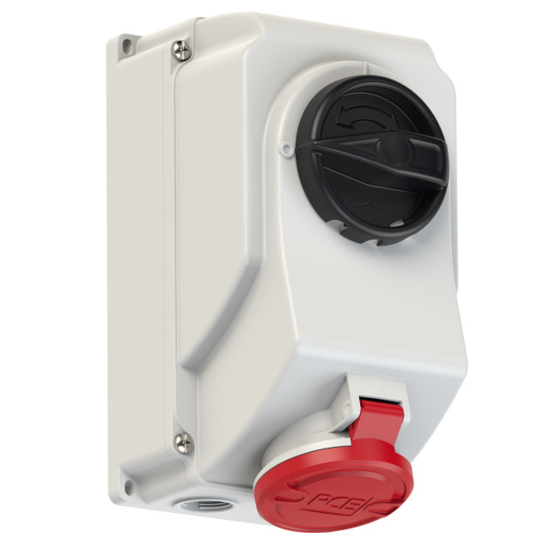 Picture of Tomada mural c/ interruptor bloqueio IP44 16A 3P+T+N 400V