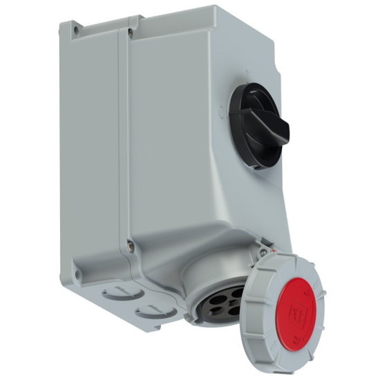 Picture of Tomada mural c/ interruptor bloqueio IP67 63A 3P+T+N 400V