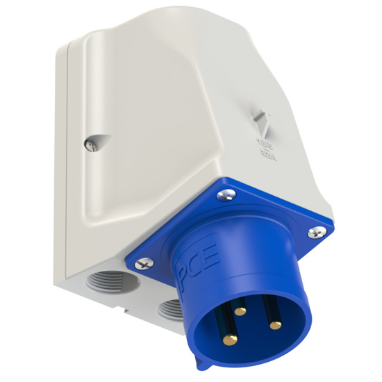 Picture of Tomada mural macho IP44 32A 2P+T 230V