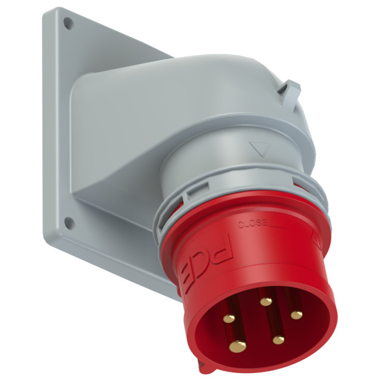 Picture of Tomada encastrar macho IP44 16A 3P+T+N 400V aperto p/ mola