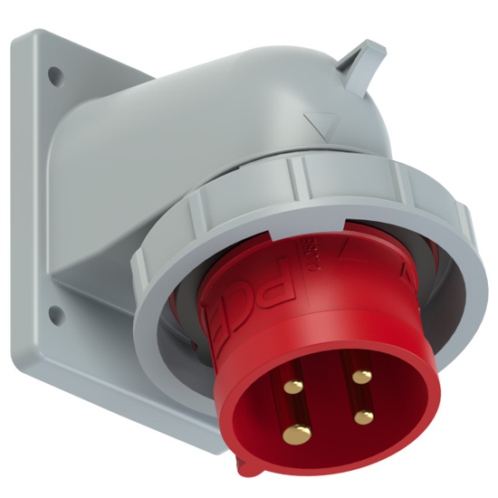 Picture of Tomada encastrar macho IP67 32A 3P+T 400V aperto p/ mola