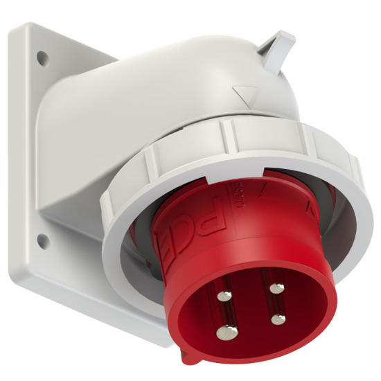 Picture of Tomada encastrar macho c/ inversor de fases angular IP67 32A 3P+T 400V