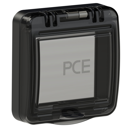 Picture of Janela IP54 em policarbonato p/4 módulos preta