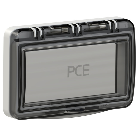 Picture of Janela IP54 em policarbonato p/7 módulos cinzenta