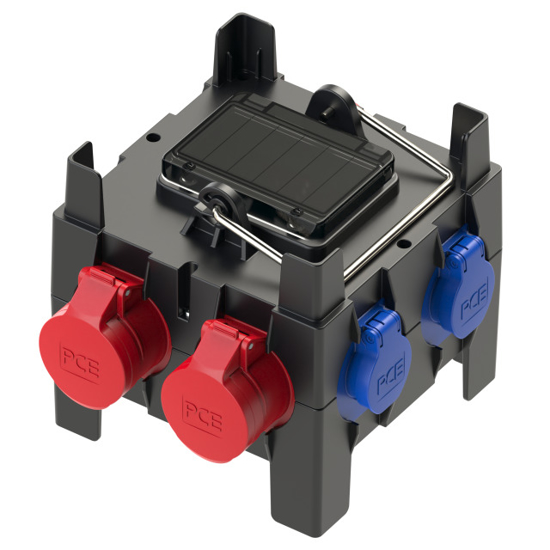 Picture of Quadro IMST Entrada: 5P 32A Saídas:  2x 5P 16A+ 2x schuko c/ protecções