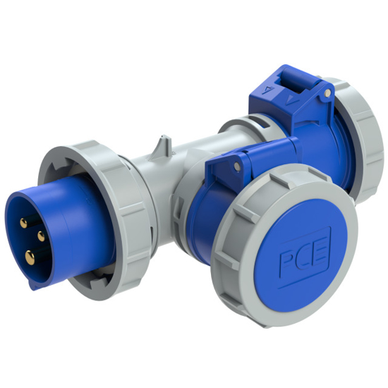 Picture of Adaptador IP67 CEE macho 16A 3P/ 2x CEE fêmea 16A 3P