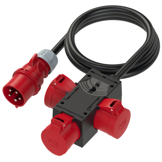 Picture of Adaptador IP44 5P 32A phase -inverter / 3x CEE 32A 5P