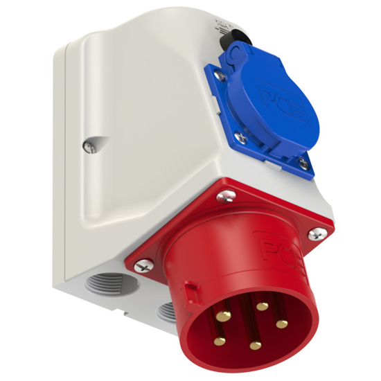 Picture of Tomada mural macho COMBO IP44 32A 3P+T+N 400V