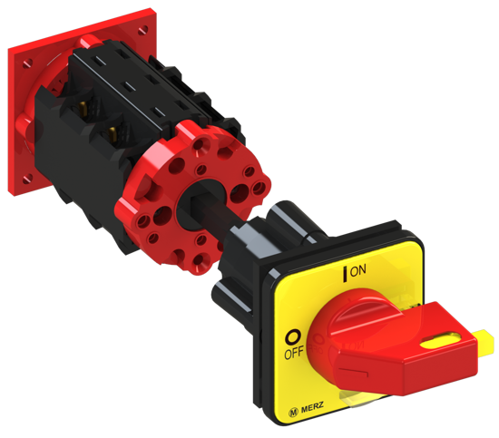 Picture of Interruptor A104 3P 20A fix. base 4f, espelho AM/VM (2x🔒)