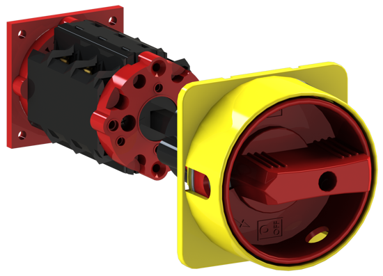 Picture of Interruptor A104 3P 20A fix. base 4f, espelho AM/VM (3x🔒)