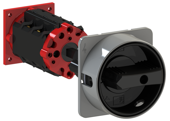 Picture of Interruptor A104 3P 20A fix. base 4f, espelho CZ/PT (3x🔒)