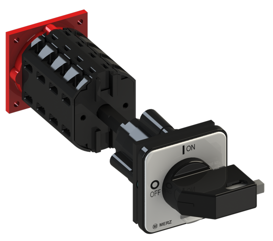Picture of Interruptor A105 4P 25A fix. base 4f, espelho CZ/PT (2x🔒)