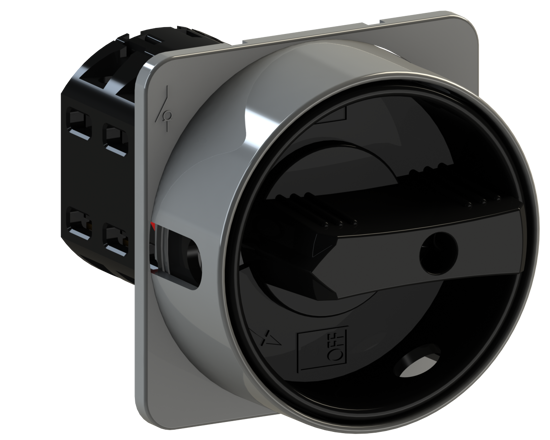 Picture of Interruptor A105 4P 25A fix. frontal 4f, espelho CZ/PT (3x🔒)