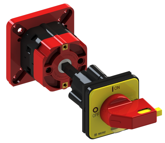 Picture of Interruptor A151 2P 32A fix. base 4f, espelho AM/VM (2x🔒)