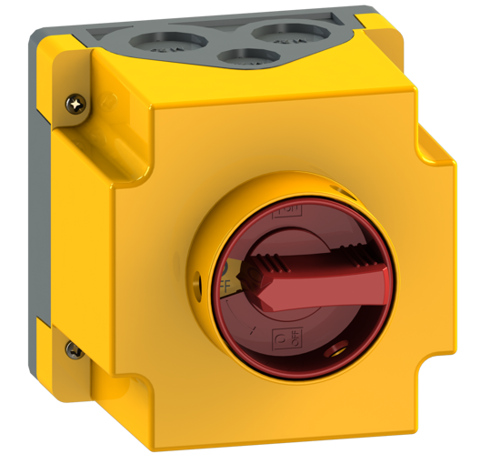 Picture of Interruptor ON-OFF A151 4P 25A +1NA+1NF em caixa VM/AM (3x🔒)