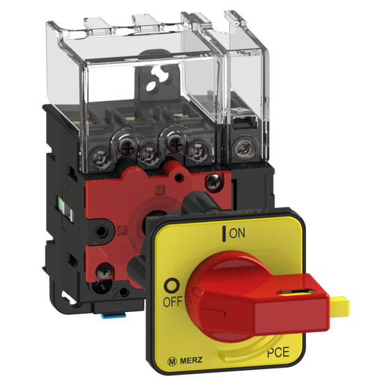 Picture of Interruptor ML1 4P 25A fix. base 2f/DIN, espelho AM/VM (2x🔒)