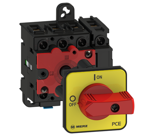 Picture of Interruptor ML1 4P 25A fix. base 2f/DIN, espelho AM/VM