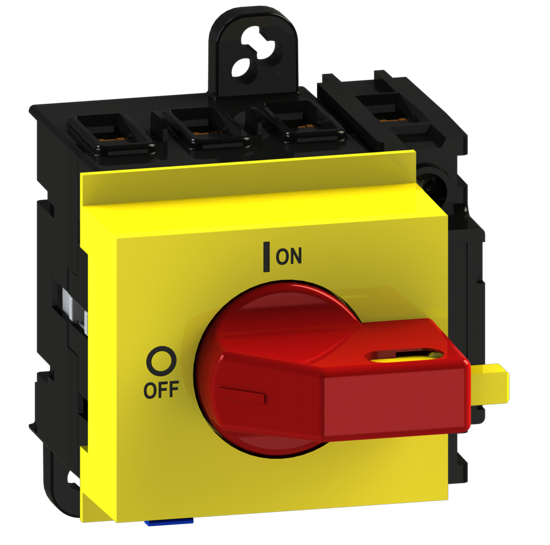Picture of Interruptor ML1 4P 40A modular fix. base 2f/DIN, espelho AM/VM (2x🔒)