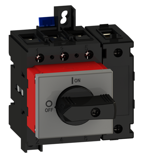 Picture of Interruptor ML2 4P 63A modular fix. base 2f/DIN, espelho CZ/PT