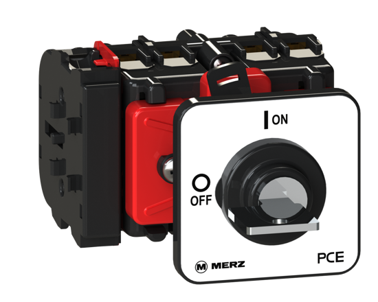 Picture of Interruptor ML0 3P 25A +1NA+1NF fix. central Ø22/30mm, acionado por🔑(⭪  pos 0-I)