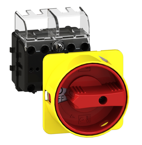 Picture of Interruptor ML0 4P 25A fix. base 2f/DIN, espelho AM/VM (3x🔒)