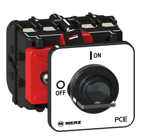 Picture of Interruptor ML0 4P 25A fix. central Ø22/30mm, acionado por🔑(⭪  pos 0)