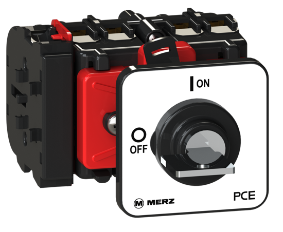 Picture of Interruptor ML0 3P 32A +1NA+1NF fix. central Ø22/30mm, acionado por🔑(⭪  pos 0)