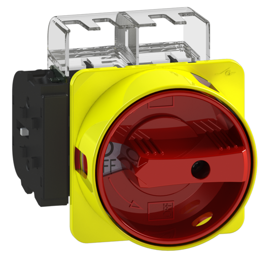 Picture of Interruptor ML0 4P 32A +1NA+1NF fix. frontal 2f, espelho VM/AM (3x🔒)