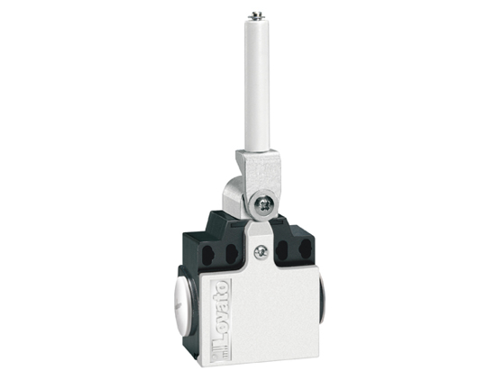 Picture of Fim-de-curso dupla entrada metálico+haste+rolo cerâmico ação brusca 2NF