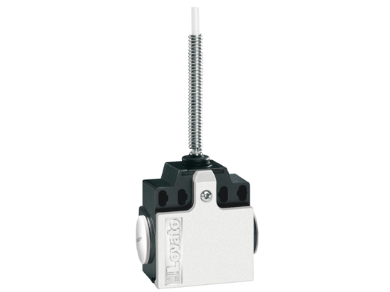 Picture of Fim-de-curso dupla entrada metálico+vareta semi-rígida ação brusca 1NA+1NF