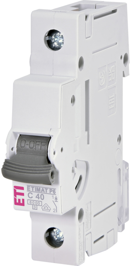 Picture of Disjuntor modular 6kA curva C 1P 40A 