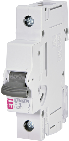 Picture of Disjuntor modular 6kA curva D 1P 4A 