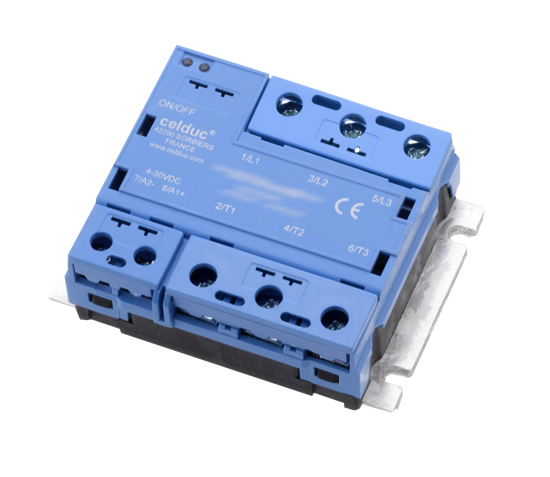 Picture of Relé estático trifásico 3x42A 24-640Vac 