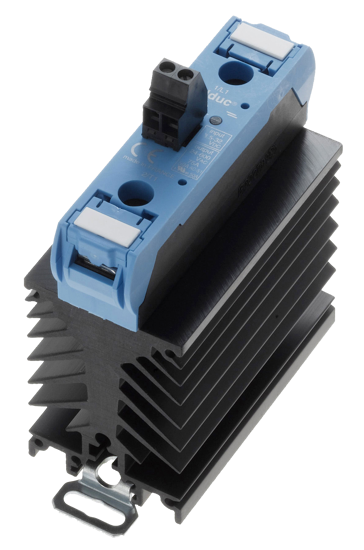 Picture of Relé estático monofásico em dissipador 50/45A 24-510V (3-32vdc) 